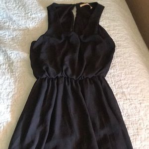 Black chiffon dress